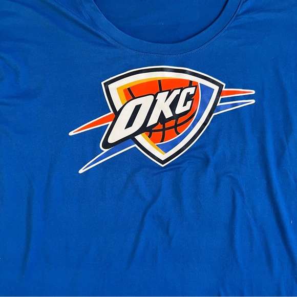 NBA Oklahoma City Thunder Women's Dolman Short Sleeve T-Shirt L - Picture 2 of 4